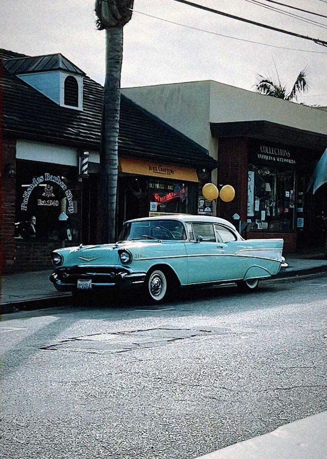 Vintage Chevrolet in neighborhood near The Cottage Spa & Boutique in Pacific Palisades, CA