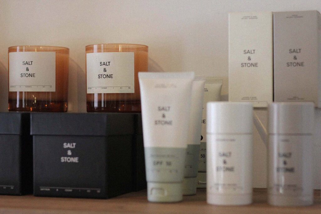 The Cottage Spa offers Salt & Stone products